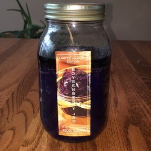 TUSCANY Candle Boysenberry Jam in Jar w/ Lid